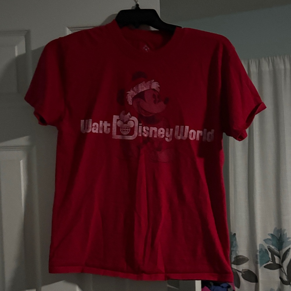 Red Walt Disney World Mickey Christmas  T-Shirt